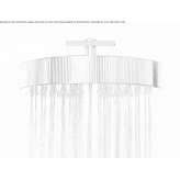 Round wall shower head with an anti-limescale system OEblarn