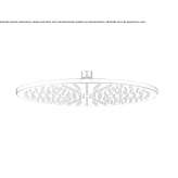 Round brass shower head with 1 jet Frethun