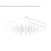 Square ABS shower head with anti-limescale system Loiching