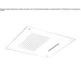 Square ceiling mounted waterfall shower Coronel