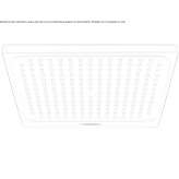 Ceiling-mounted shower head, made of chrome-plated brass Marconne