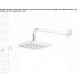 Wall shower head with arm Kerman