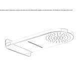 Wall-mounted waterfall shower with an anti-limescale system Coronel