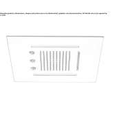 Stainless steel shower head with 3 jets and built-in lighting Merum