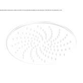 Round stainless steel rain shower head Makkum