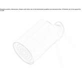 Stainless steel wall shower head Lipova