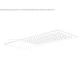 Very flat stainless steel wall shower Jozefow