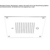 Built-in shower head with mist spray and chromotherapy Skarnes