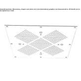 Built-in shower head with 4 mist jets Skarnes