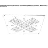 Built-in 3-spray shower head with chromotherapy Skarnes