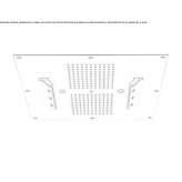 Built-in shower head with 4 mist jets Skarnes