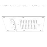 Built-in shower head with 2 sprays Skarnes