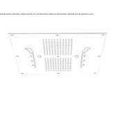 Built-in 3-spray shower head with chromotherapy Skarnes