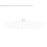 Round, extra-flat stainless steel rain shower head Kolin