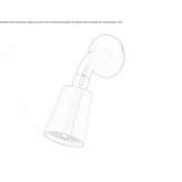 Adjustable stainless steel rain shower head Polva