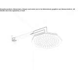 Wall shower head with arm Ralingen