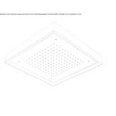 Deszczownica ze stali nierdzewnej z chromoterapią Polva