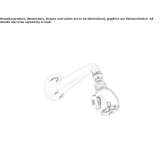 Wall shower with 2 jets and arm Martinon