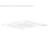 Built-in extra-flat stainless steel shower head with chromotherapy Larisa