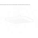 Square shower head mounted to the ceiling Tomra