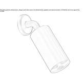 Round wall-mounted rain shower made of stainless steel Voivozi