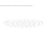 Extra flat stainless steel rain shower head Larisa