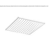 Stainless steel rain shower Larisa