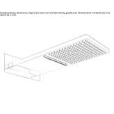 Wall-mounted waterfall shower Sarandi