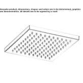 Extra flat stainless steel rain shower head Larisa