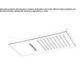 Stainless steel shower head with anti-limescale system Manvel