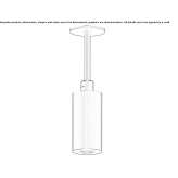 Stainless steel rain shower with arm Voivozi