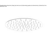 Stainless steel shower head with anti-limescale system Manvel