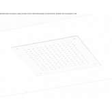 Stainless steel shower head mounted to the ceiling Lipova