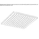 Stainless steel rain shower Larisa