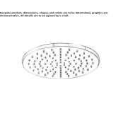 Stainless steel rain shower Larisa