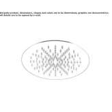 Stainless steel shower head with anti-limescale system Manvel