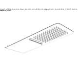 Wall-mounted waterfall shower Sarandi