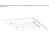 Built-in stainless steel shower head with a mist jet Sarandi