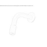 Adjustable stainless steel wall shower head Larisa