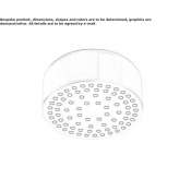 Round stainless steel shower head Upwell