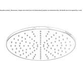 Stainless steel rain shower Larisa