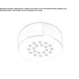 Round stainless steel shower head Upwell