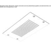 Extra flat stainless steel rain shower head Alpera