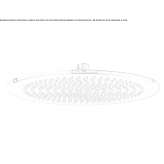 Round shower head with anti-limescale system Gallur