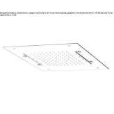 Built-in stainless steel shower head with mist spray and chromotherapy Sarandi