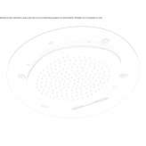 Built-in stainless steel shower head with LED mist Hoetting
