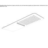 Wall-mounted waterfall shower Passons