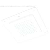 Built-in chromotherapy shower head Hoetting
