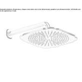 Wall shower head with arm Paraul