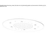 Stainless steel rain shower with mist and chromotherapy Calcio